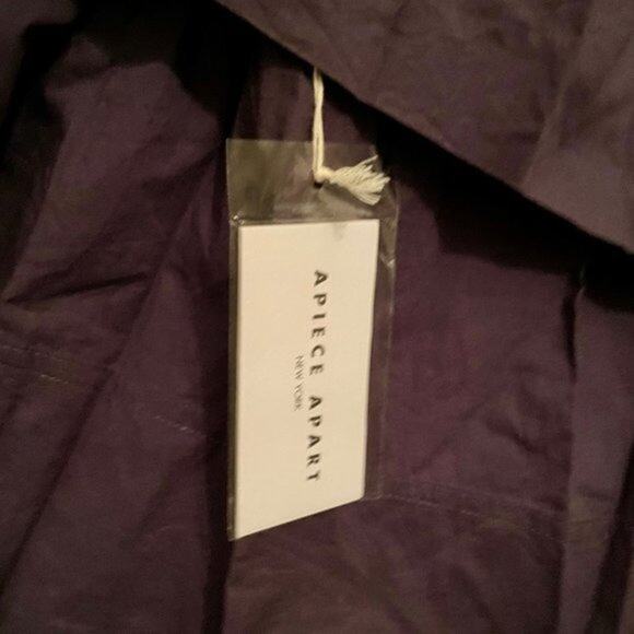 Apiece Apart Off the shoulder Cotton Blouse Navy size 10 - Picture 4 of 4